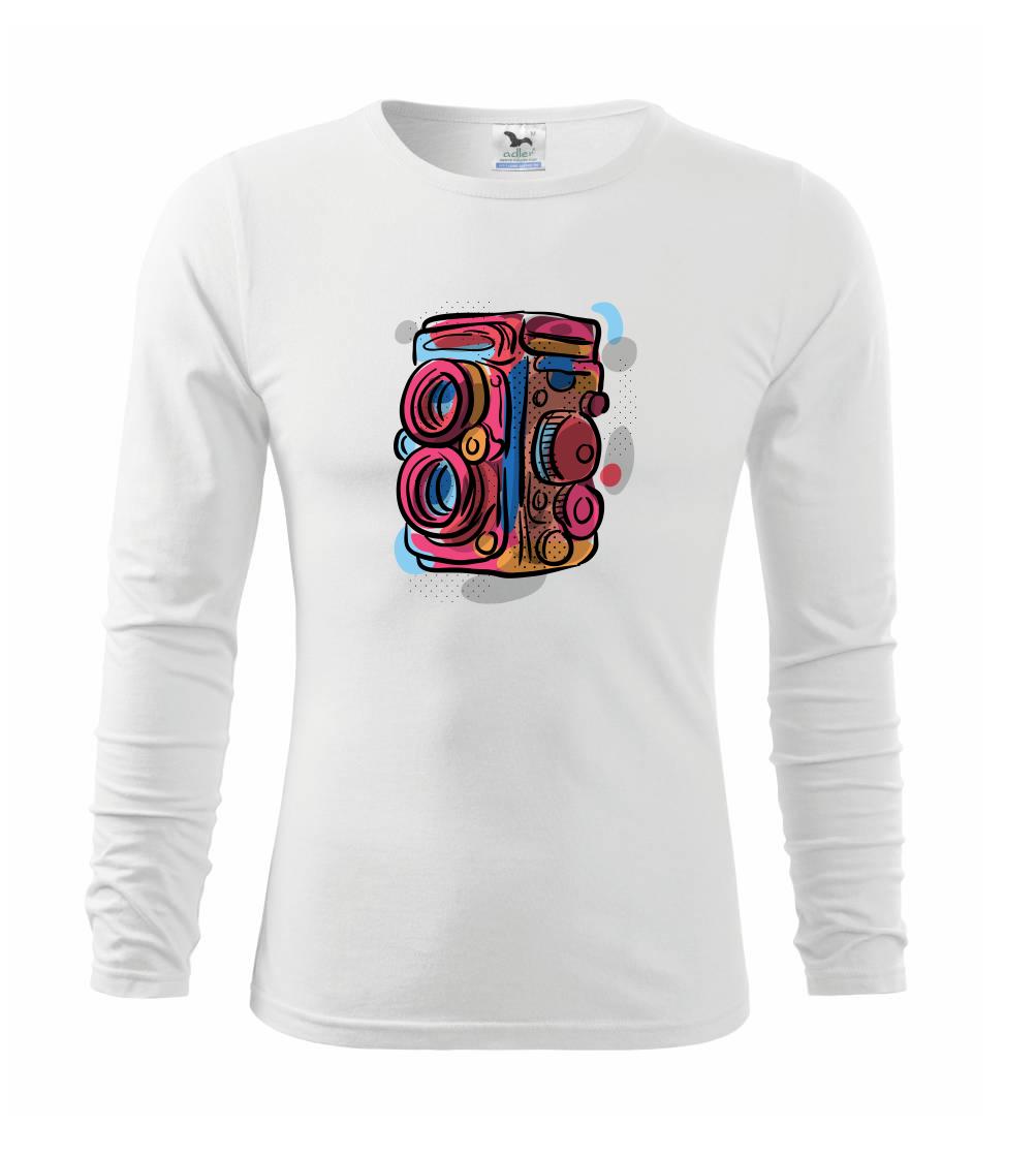 Tričká pre fotografov - Foťák farebný - dve šošovky - Tričko detské Long Sleeve