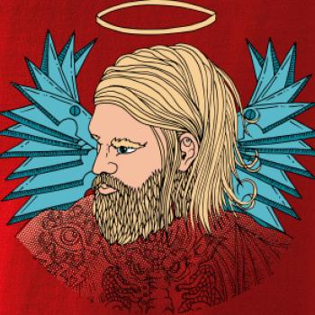 Anjel maľovaný - muž (Pecka design)