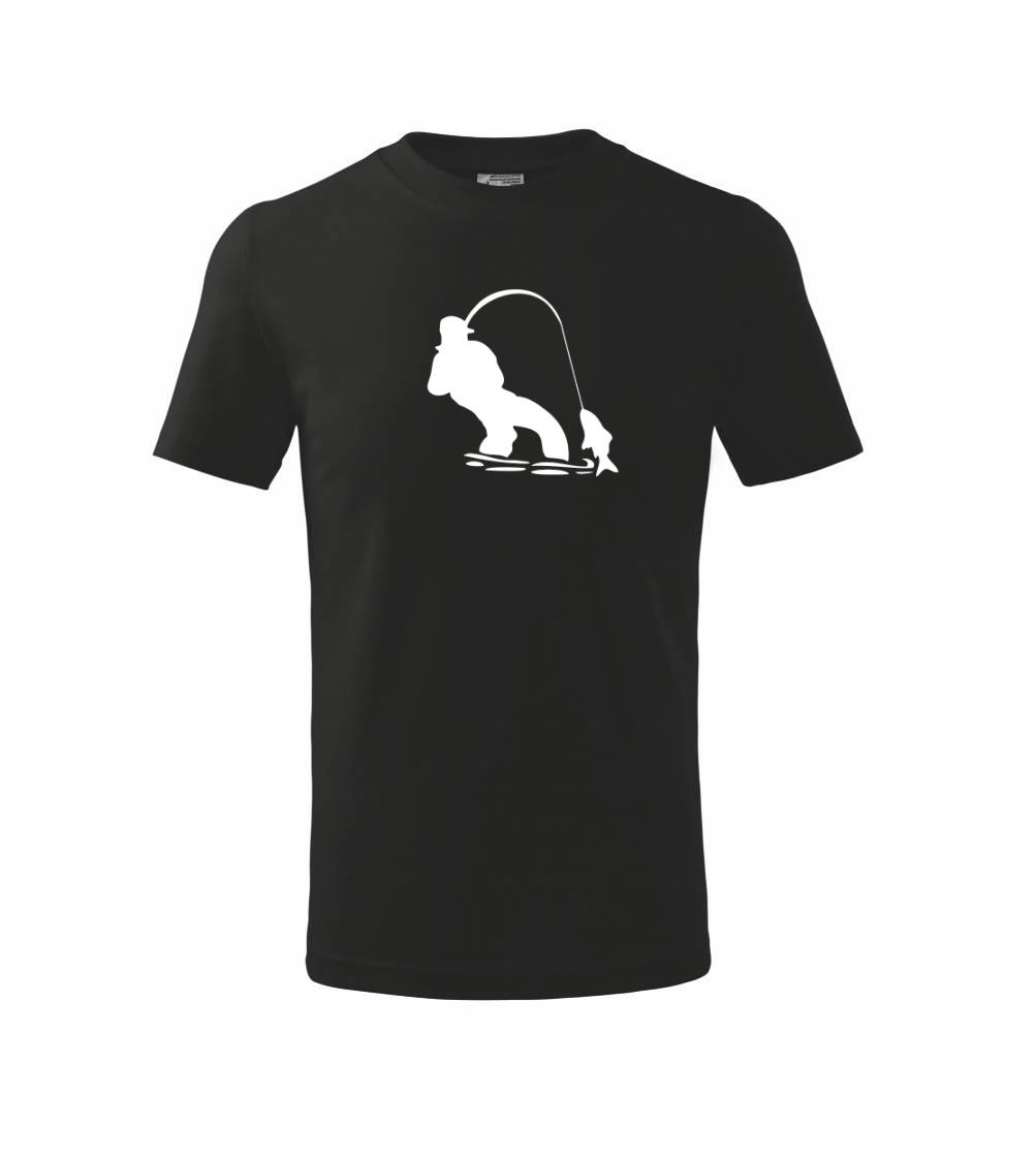 Rybár ťahajúce rybu Rybár ťahajúce rybu