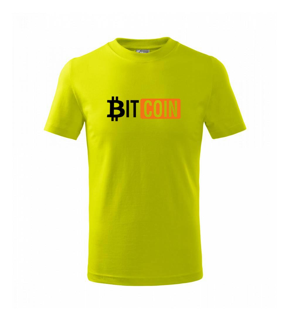 Bitcoin nápis Bitcoin nápis