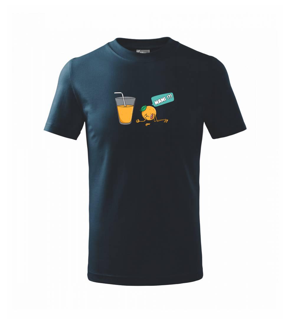 Grafické tričká - Pomaranč juice - Tričko detské bavlnené
