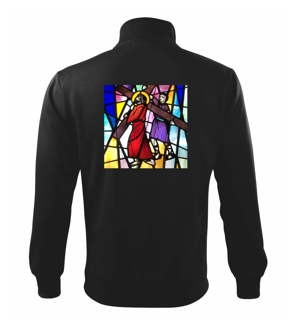 Vitráž - Ježiš a kríž Vitráž - Ježiš a kríž