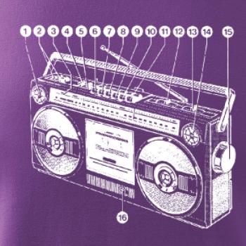 Nákres starý magnetofón