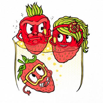 Jahody v šampaňském (Pecka design)