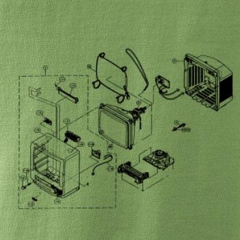 Nákres starý CRT televízor