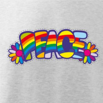 Peace nápis dúhový Peace nápis dúhový