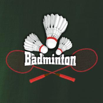 Bedminton - nápis s košíkmi