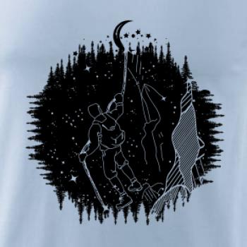 Turista v nočnej krajine