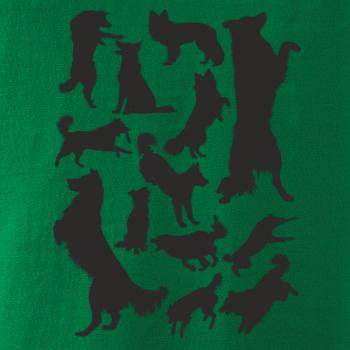 Border kólia siluety