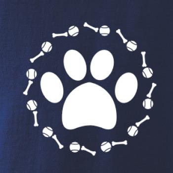 Labka lopta kosť pes