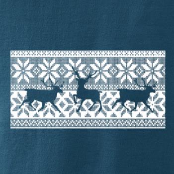 Jeleň vo vianočnom vzore Jeleň vo vianočnom vzore