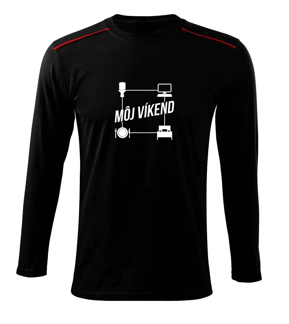 Tričká pre ajťákov - Môj víkend - Tričko s dlhým rukávom Long Sleeve
