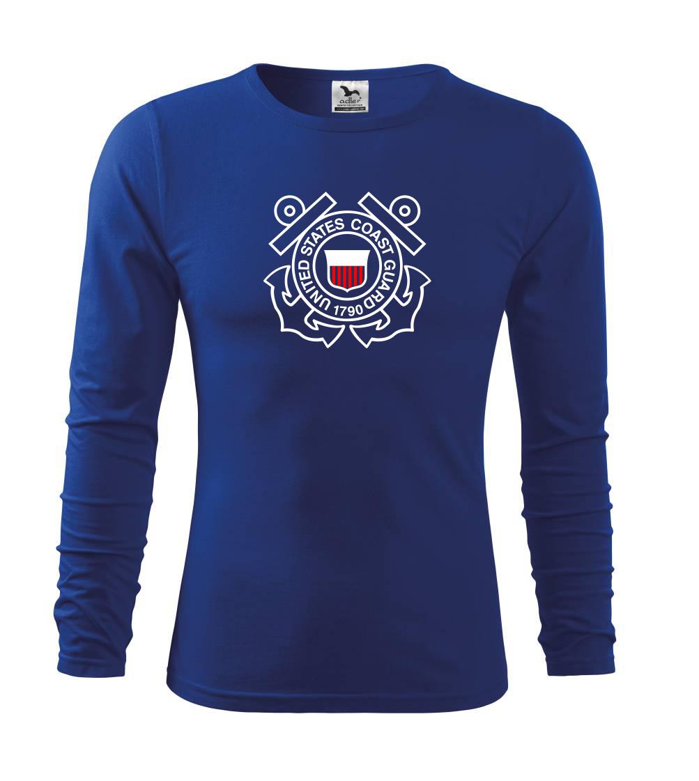 Vojenská tričká s potlačou - United States Coast Guard 1790 - Tričko detské Long Sleeve