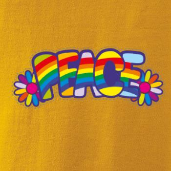Peace nápis dúhový Peace nápis dúhový