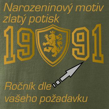 Narodeninový motív - znak - zlatá potlač