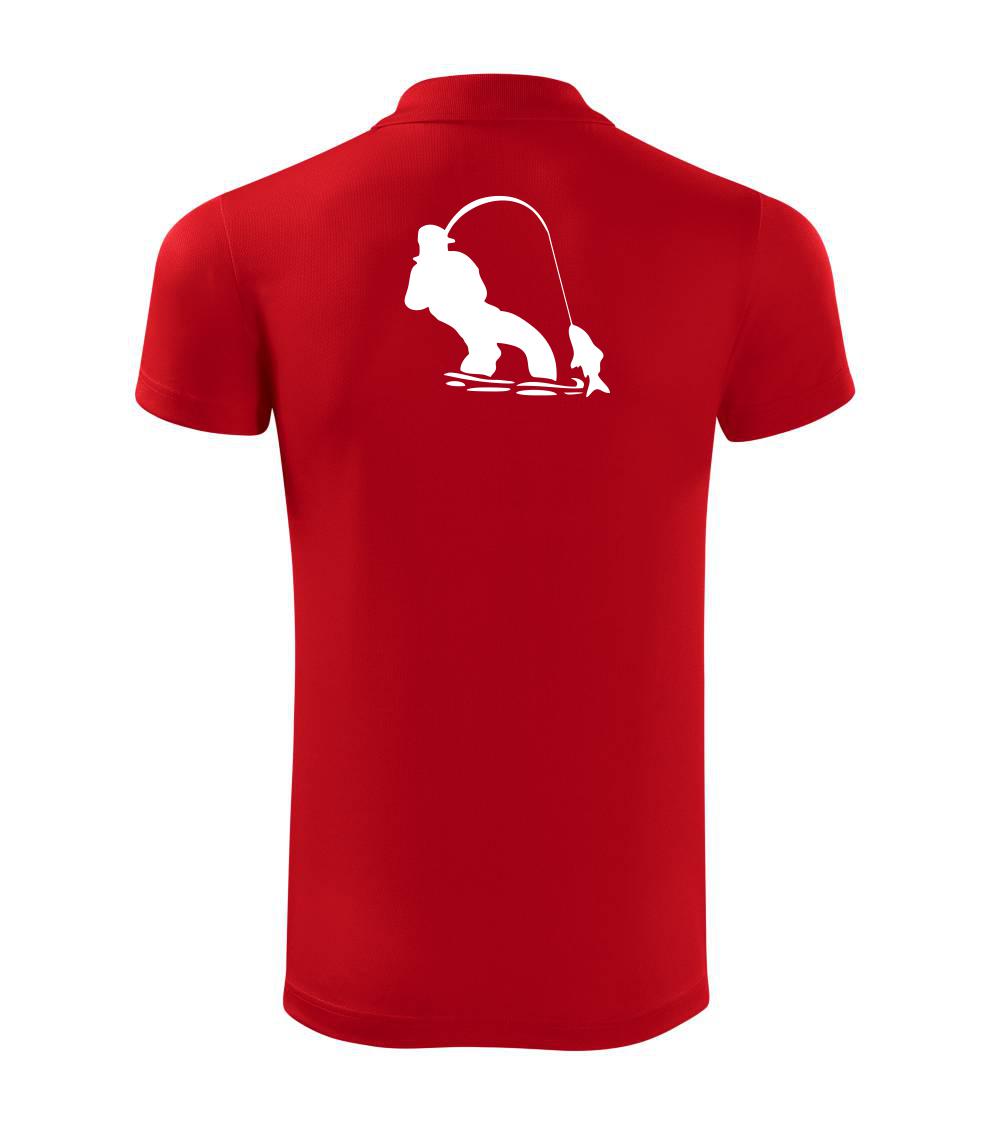 Rybár ťahajúce rybu Rybár ťahajúce rybu