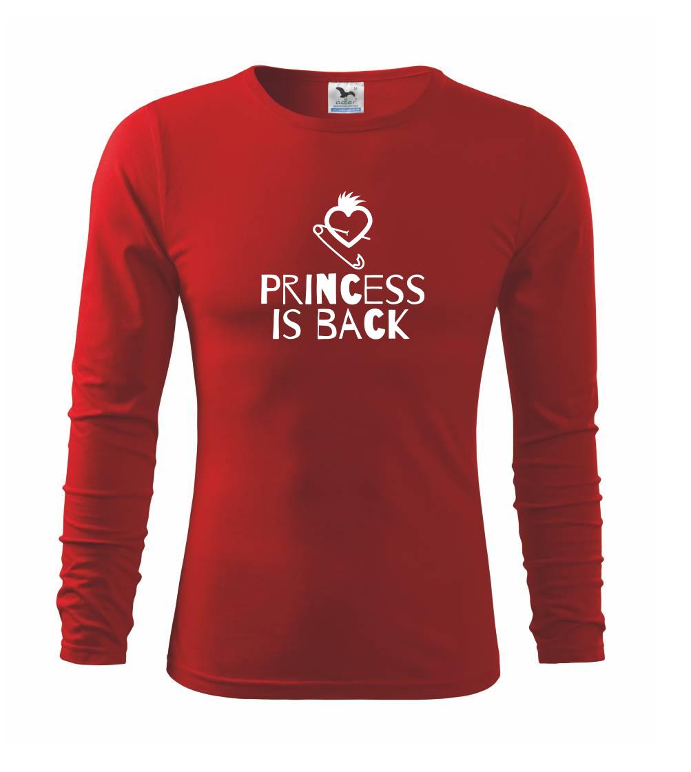 Hudobné tričká - Princess is back punk - Tričko detské Long Sleeve