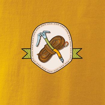 Horolezecké lano a cepín