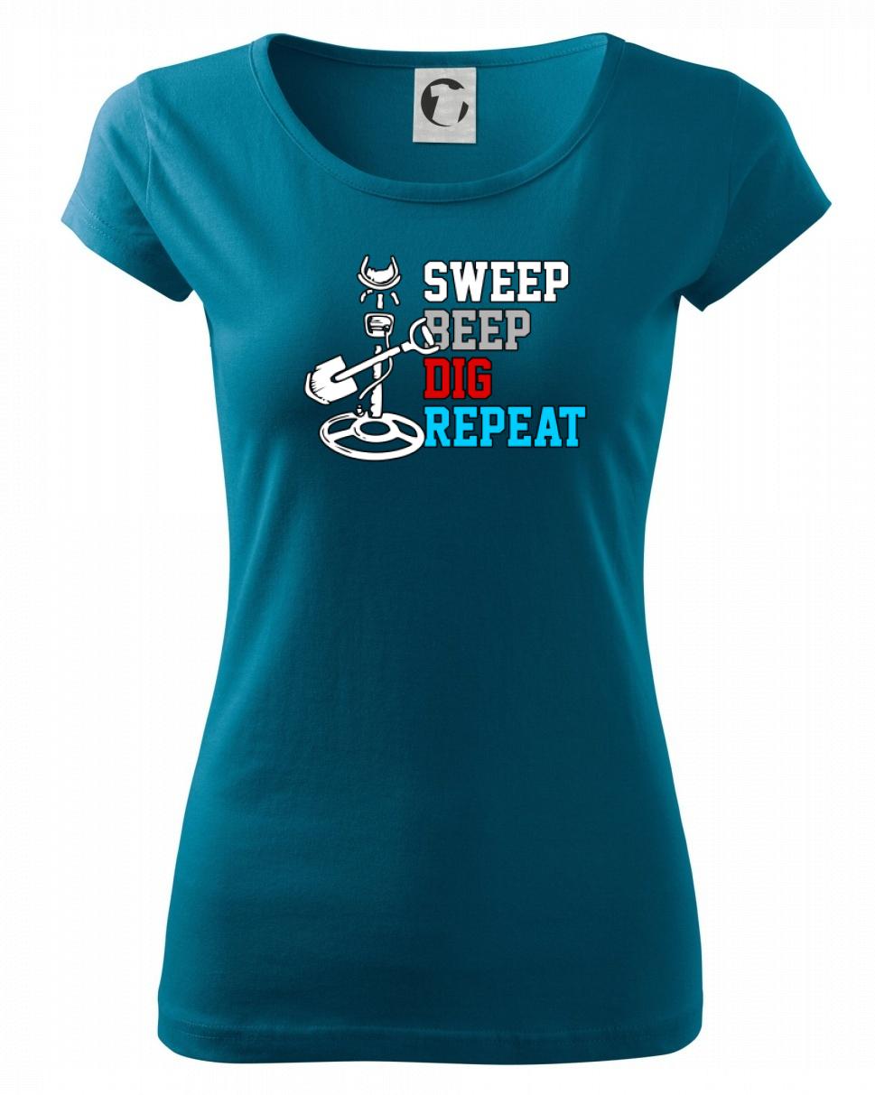 Sweep Beep Dig Repeat - Dámske tričko Pure