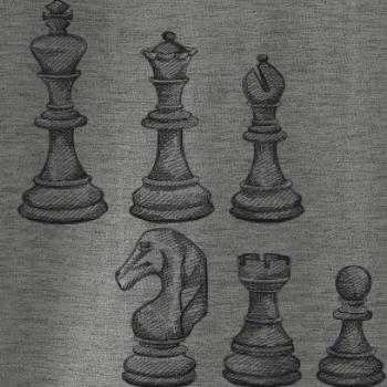 Šachové figúrky kreslené