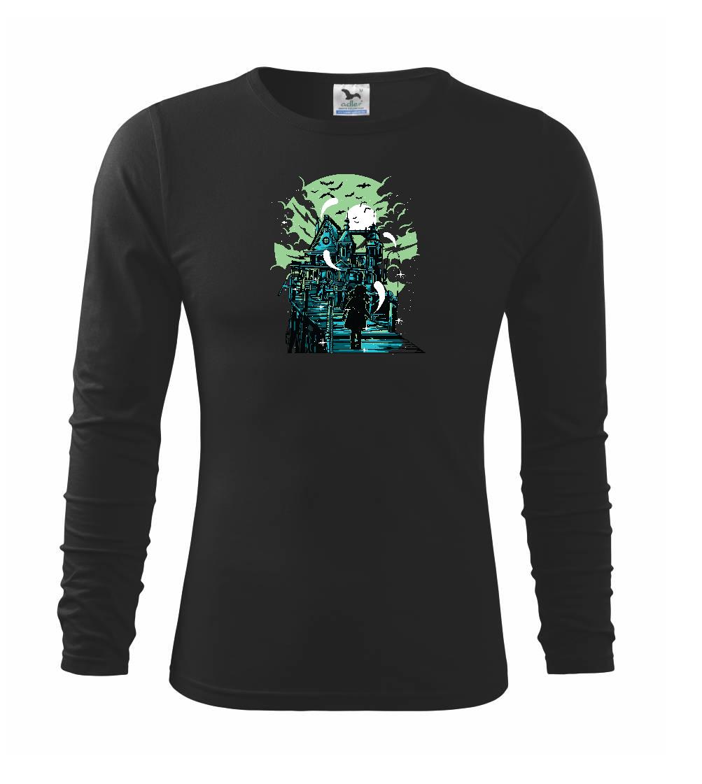 Grafické tričká - Haunted House - Tričko detské Long Sleeve