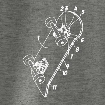 Skateboard nákres dosky