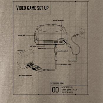 Nákres TV video hra guľatá Nákres TV video hra guľatá