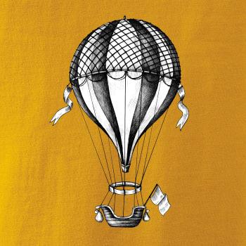 Teplovzdušný balón kreslený Teplovzdušný balón kreslený