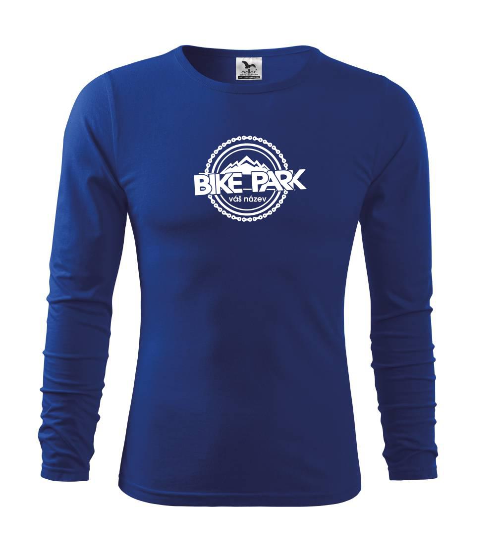 Tričko ako darček pre cyklistu - Bike park vlastný názov - Tričko detské Long Sleeve