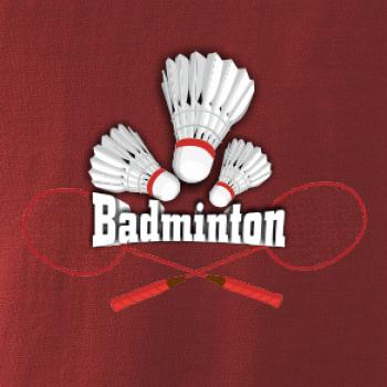 Bedminton - nápis s košíkmi