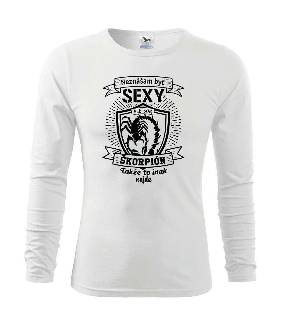 Tričká škorpión - Neznášam byť sexy - Škorpión - Tričko detské Long Sleeve