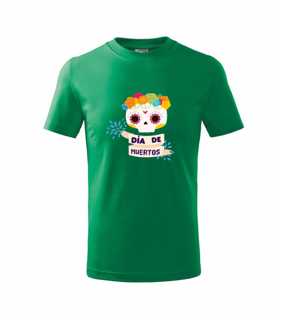 Grafické tričká - Dia de muertos - Tričko detské bavlnené
