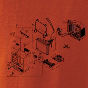 Nákres starý CRT televízor