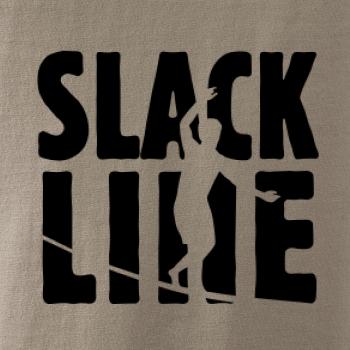 Slackline nápis