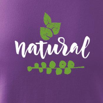 Natural - nápis v listoch