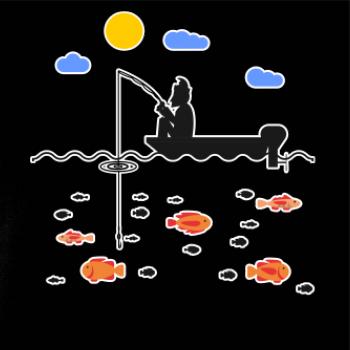 Rybár, ktorý má smolu na loďke