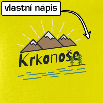 Kreslené hory - vlastné nápis