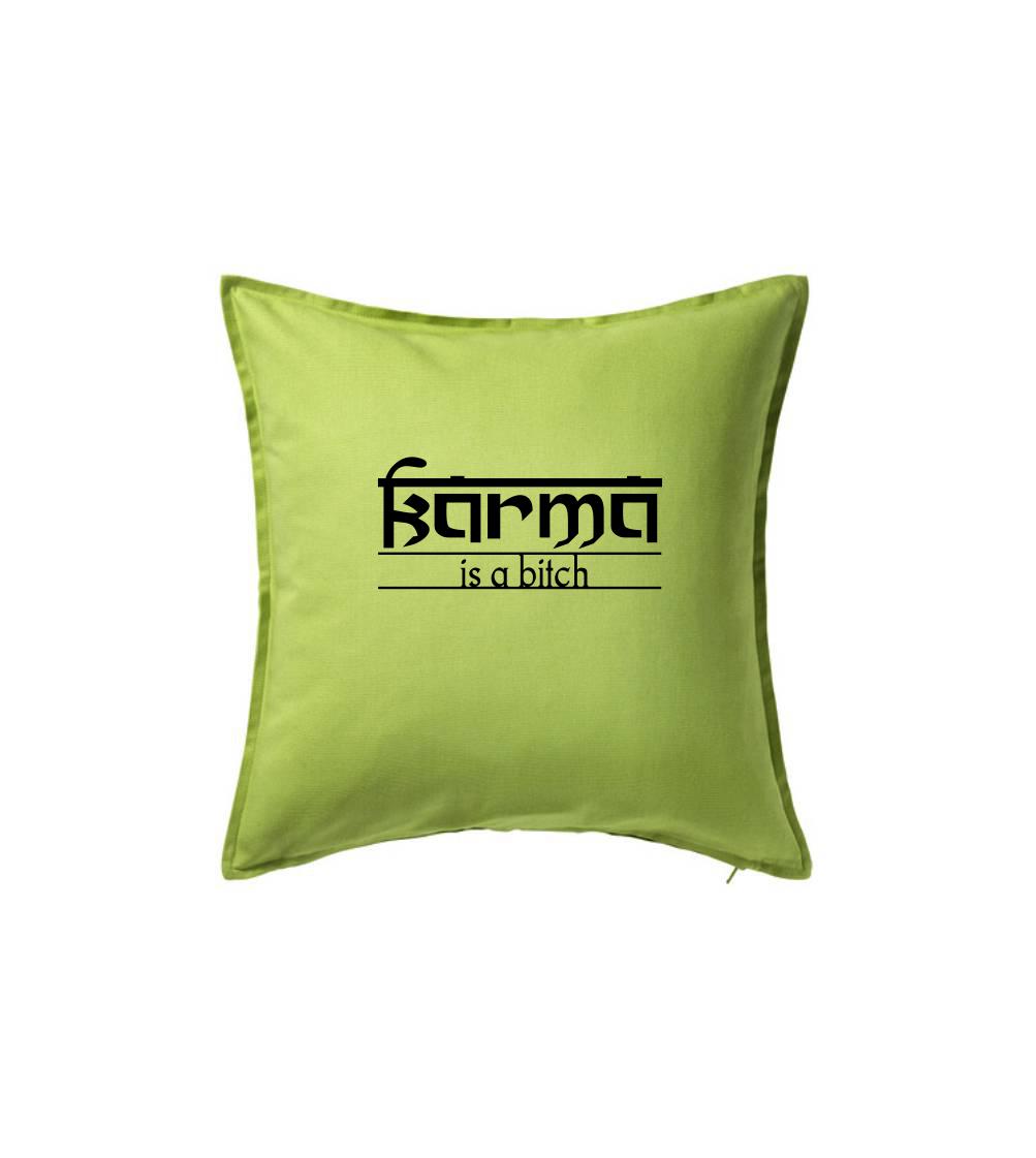 Tričká na párty - Karma Indický nápis - Vankúš 50x50