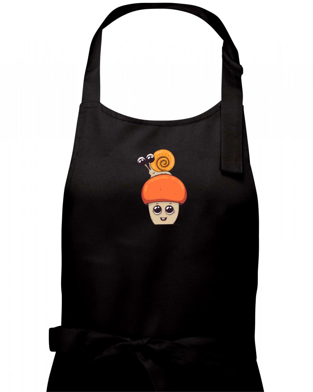 Tričká so zvieratami - Šnek a huba - Dámska zástera na varenie