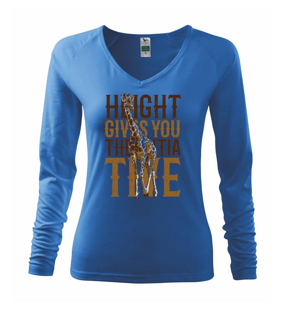 Tričká so zvieratami - Giraffe initiative - Tričko dámske Elegance