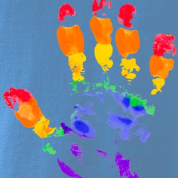 LGBT hand print