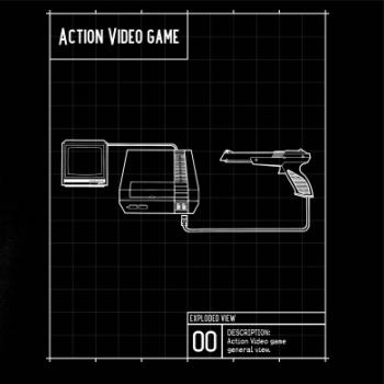 Nákres videohra so zbraňou Nákres videohra so zbraňou
