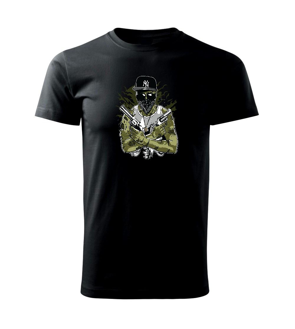 Grafické tričká - Gangsta Zombie - Tričko extra veľké  (5-8XL)