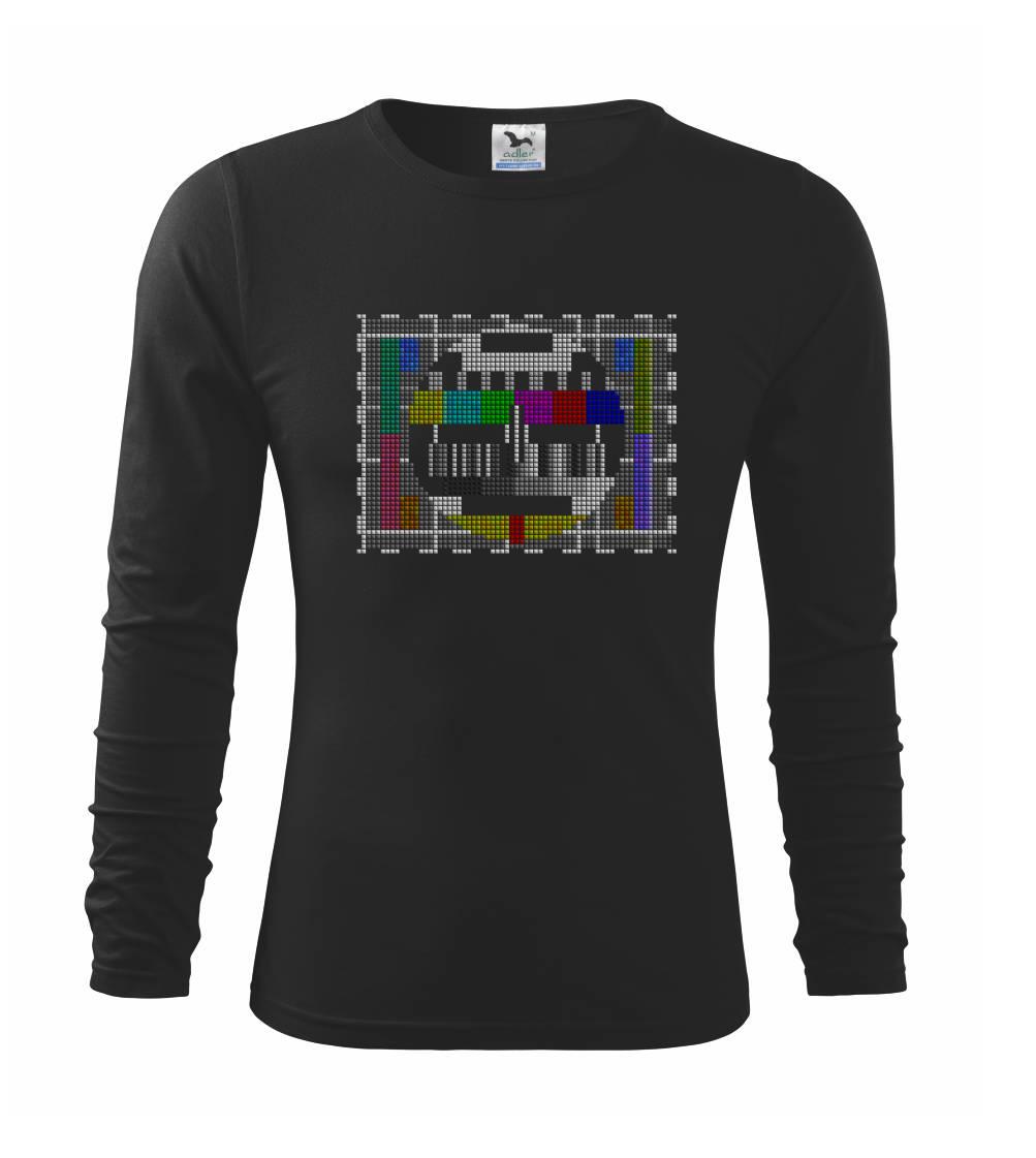 Tričká pre ajťákov - Monoskope tetris - Tričko detské Long Sleeve