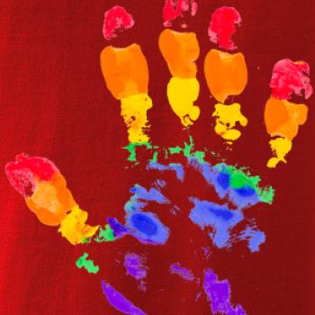 LGBT hand print
