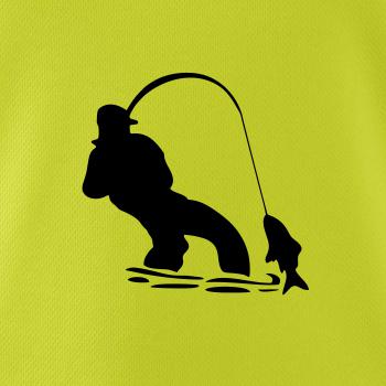 Rybár ťahajúce rybu Rybár ťahajúce rybu