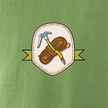 Horolezecké lano a cepín