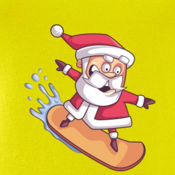 Santa jazdiaci na snowboarde