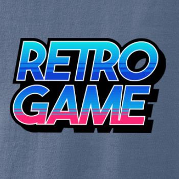 Retro game nápis farebný
