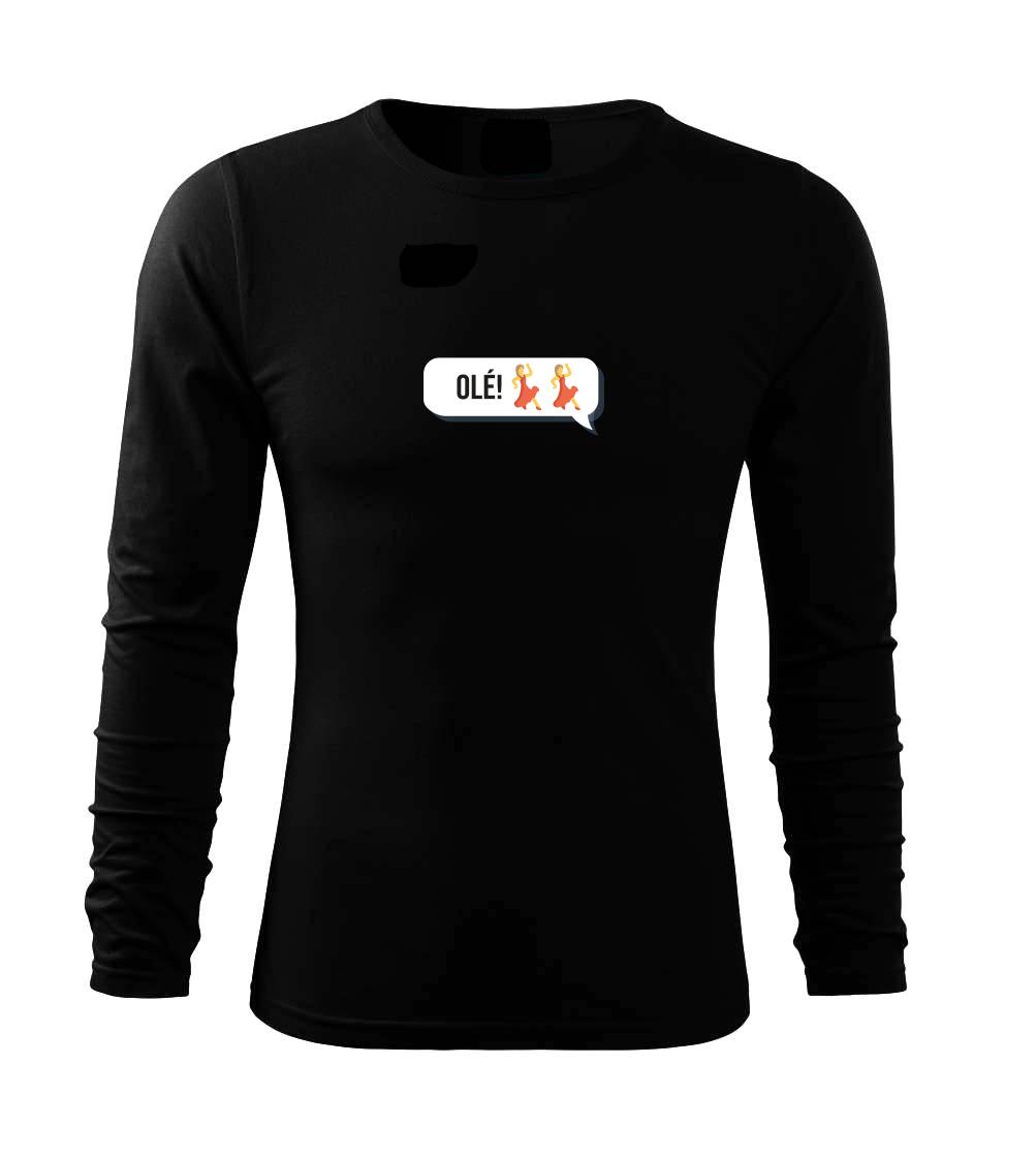 Tričká pre ajťákov - Emoji - olé - Tričko s dlhým rukávom FIT-T long sleeve